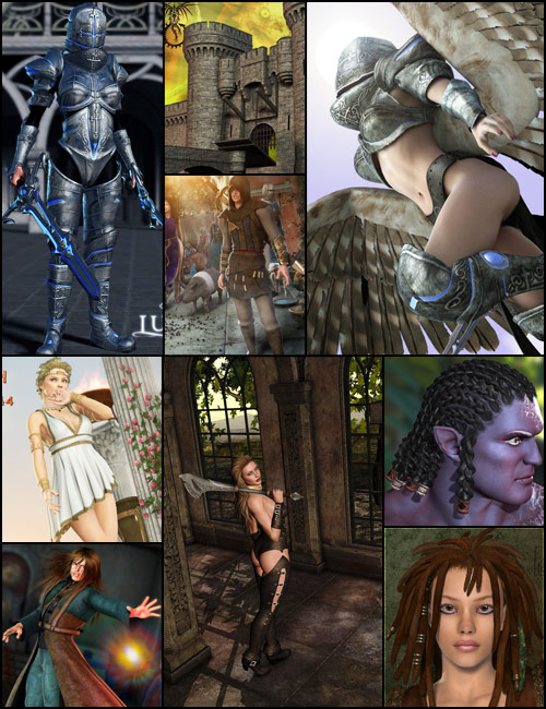 Fantasy Starter Bundle by: , 3D Models by Daz 3D