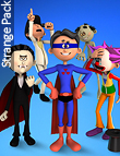 Toon Generations Strange Pack Toon Generations Strange Pack by: 3D Universe, 3D Models by Daz 3D