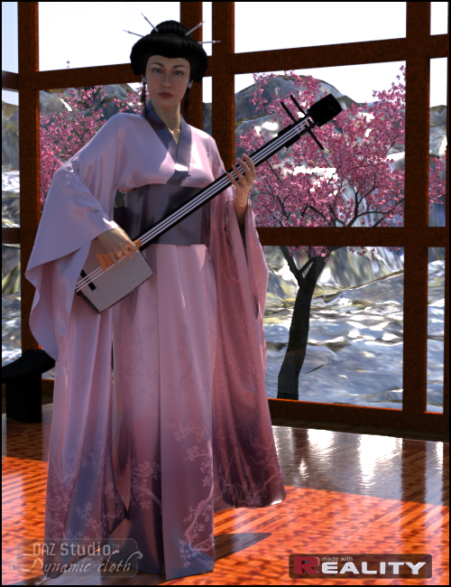 Dynamic Kimono for DS Dynamic Kimono for DS by: DraagonStormOptiTex, 3D Models by Daz 3D