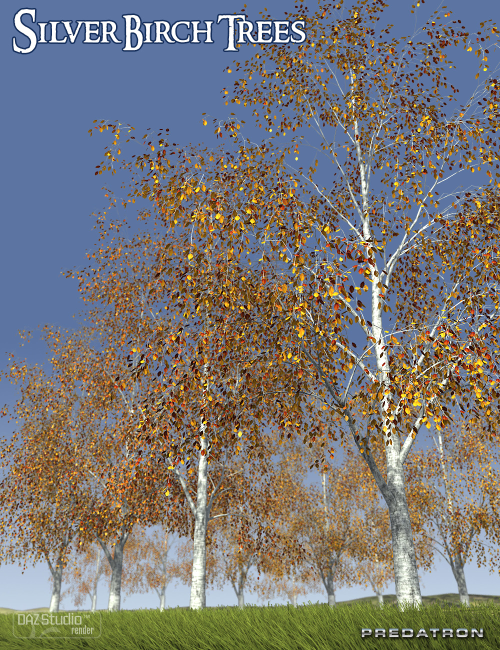 Predatron Silver Birch Trees by: Predatron, 3D Models by Daz 3D