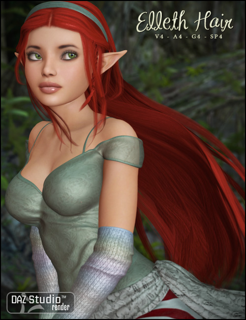 Elleth Hair Elleth Hair by: Propschick, 3D Models by Daz 3D