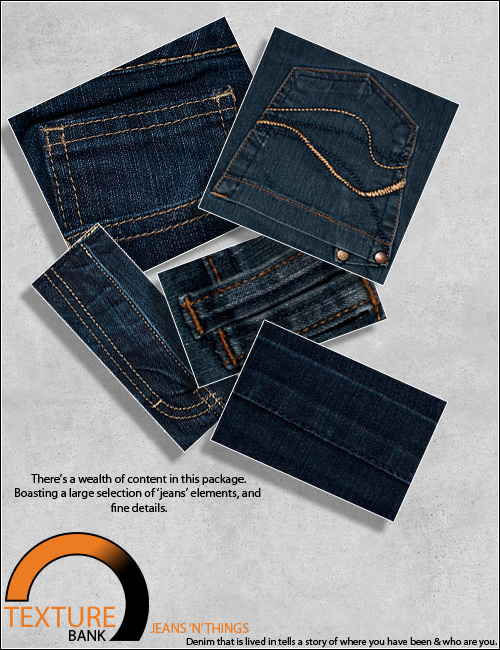 Texture Bank Vol 2 Jeans N Things | Daz 3D