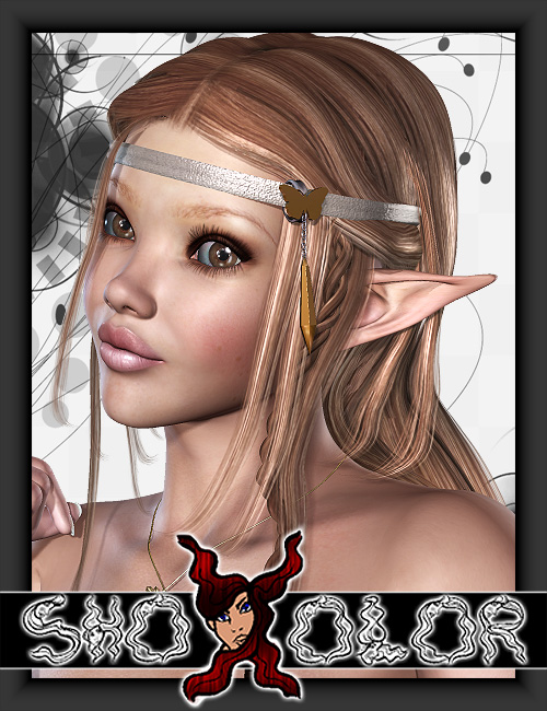ShoXoloR for Elleth Hair by: Shox-Design, 3D Models by Daz 3D