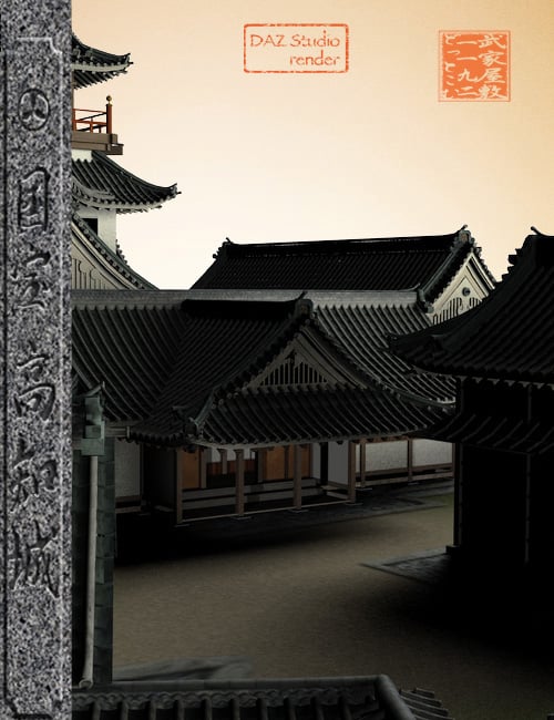Kochi Castle Kochi Castle by: sugatak, 3D Models by Daz 3D
