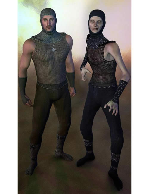 Assasins & Guards for Michael's NinjaSuit by: , 3D Models by Daz 3D