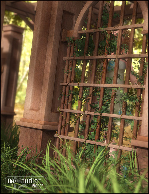 Garden Escape Pergola Garden Escape Pergola by: ARTCollab, 3D Models by Daz 3D