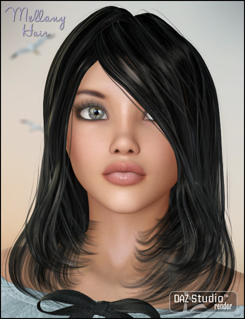 Mellany Hair by: Propschick, 3D Models by Daz 3D