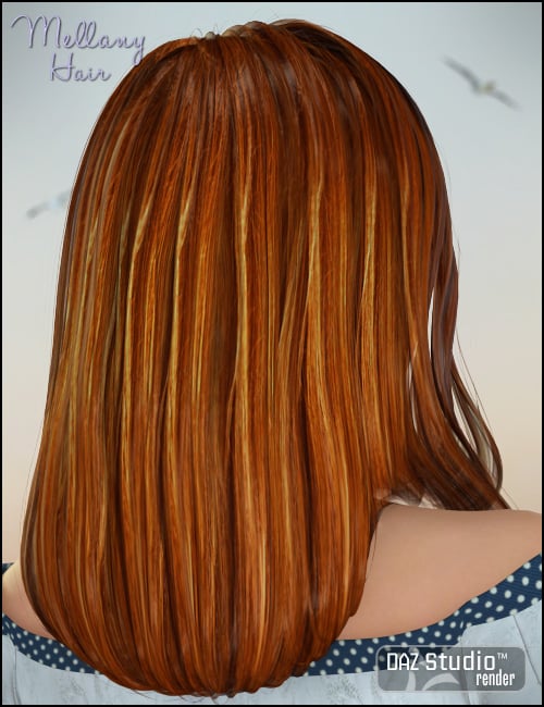 Mellany Hair Mellany Hair by: Propschick, 3D Models by Daz 3D