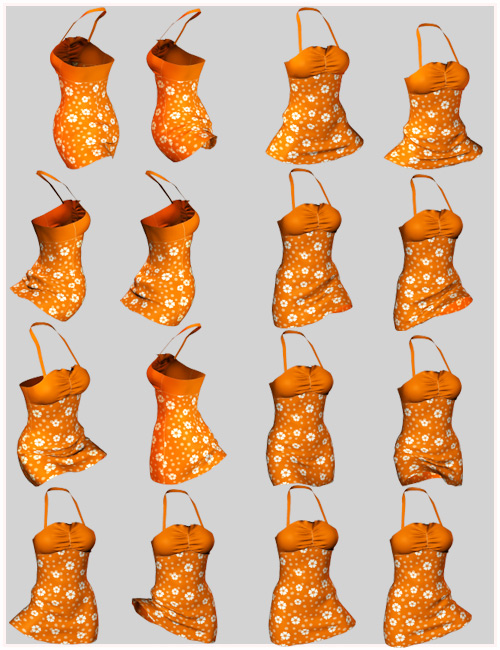 Summer Beauty Sun Dress by: Cute3D, 3D Models by Daz 3D