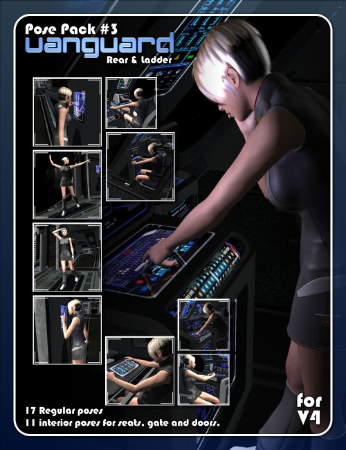 Vanguard Posepack 3 - Rear and Ladder V4 Vanguard Posepack 3 - Rear and Ladder V4 by: , 3D Models by Daz 3D