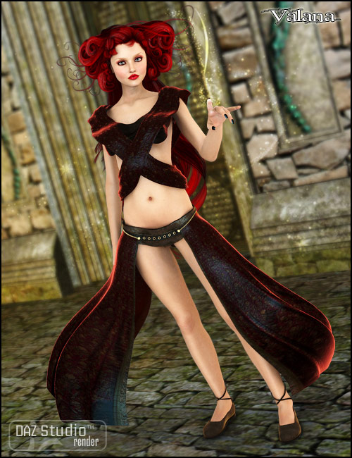 Valana Outfit by: PoisenedLilySarsa, 3D Models by Daz 3D