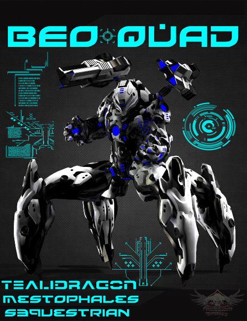 BEO QUAD by: mighty_mestophalesSequestrian, 3D Models by Daz 3D