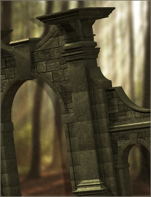 The Secret Garden Gateway by: ForbiddenWhispersFWDesign, 3D Models by Daz 3D