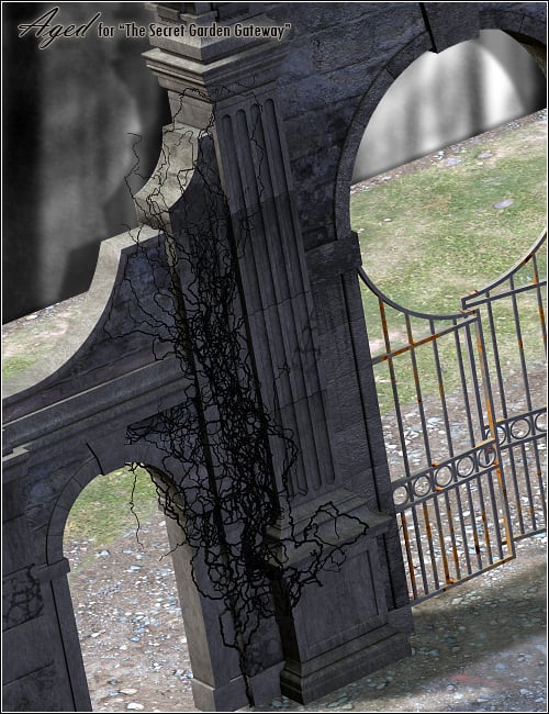 Aged - The Secret Garden Gateway by: FWDesignForbiddenWhispers, 3D Models by Daz 3D