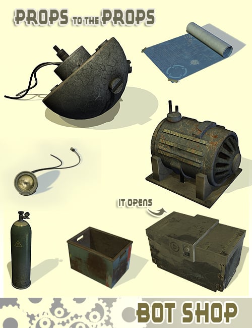 Bot Shop Bot Shop by: The AntFarm, 3D Models by Daz 3D