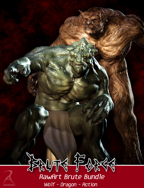 Brute Force: RawArt Brute Bundle by: RawArt, 3D Models by Daz 3D
