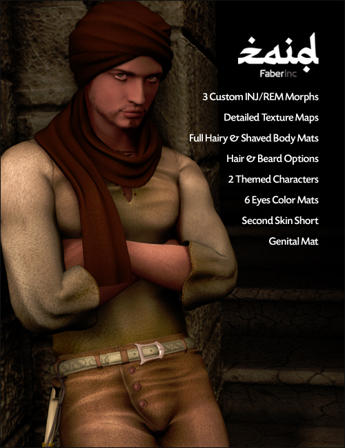 Zaid by: Faber Inc, 3D Models by Daz 3D