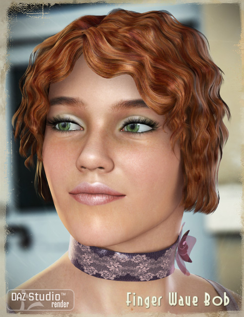 Finger Wave Bob Finger Wave Bob by: goldtassel, 3D Models by Daz 3D