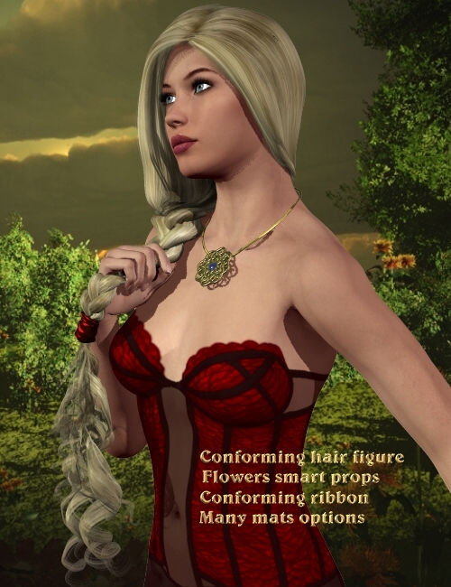 Romantica braid Romantica braid by: Neftis3D, 3D Models by Daz 3D