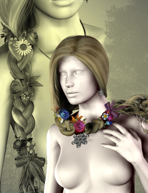 Romantica braid Romantica braid by: Neftis3D, 3D Models by Daz 3D