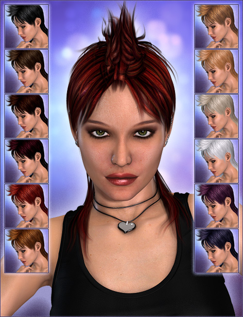 Chili Hair by: Valea, 3D Models by Daz 3D