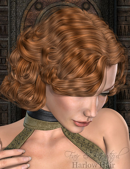 Fair and Beautiful for Harlow Hair by: Renderwelten, 3D Models by Daz 3D