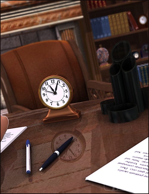 Desk Clocks by: blondie9999, 3D Models by Daz 3D