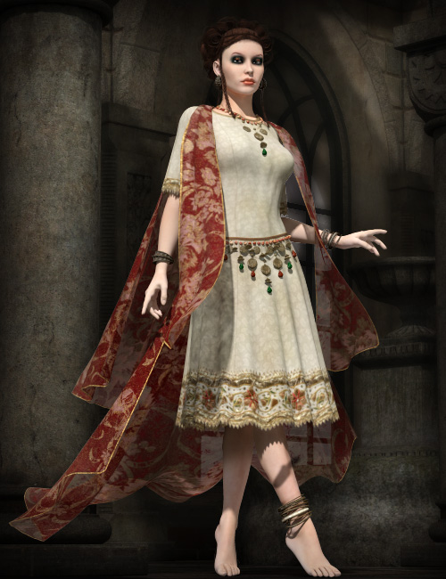 Delira Dress Delira Dress by: esha, 3D Models by Daz 3D