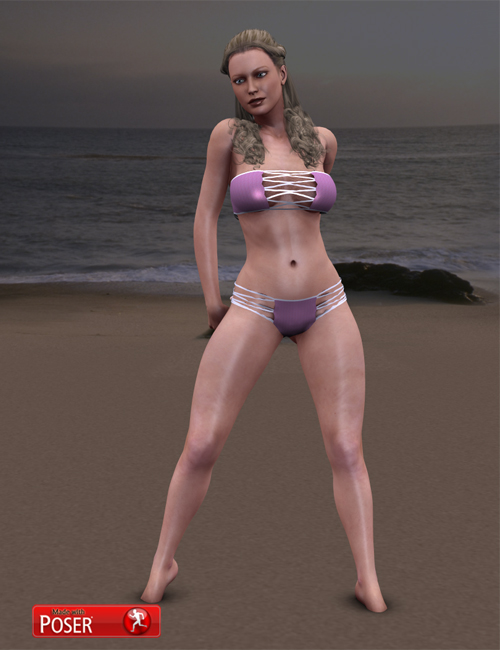 Dynamic Bikini for Poser by: OptiTexSimonWM, 3D Models by Daz 3D