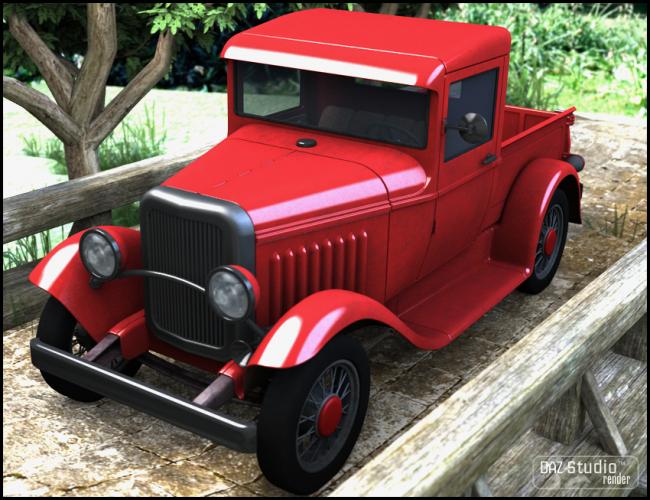 Pickup Truck 1930 by: , 3D Models by Daz 3D