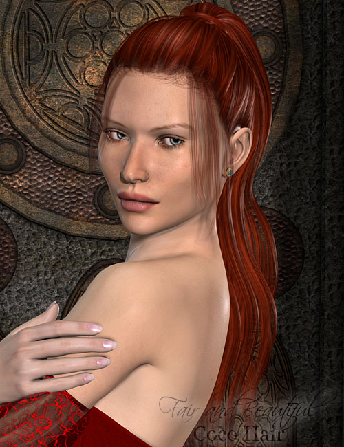 Fair and Beautiful for Coco Hair by: Renderwelten, 3D Models by Daz 3D