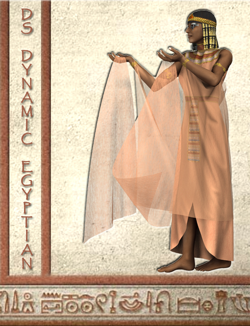 DS Dynamic Egyptian for V4 by: DraagonStormOptiTex, 3D Models by Daz 3D