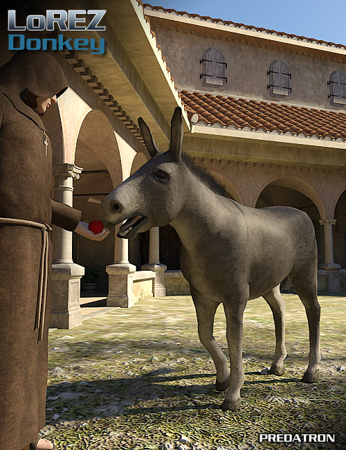 LoREZ Donkey by: Predatron, 3D Models by Daz 3D