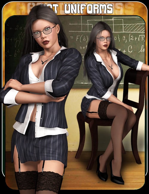 Hot Uniforms Teacher Hot Uniforms Teacher by: Pretty3D, 3D Models by Daz 3D