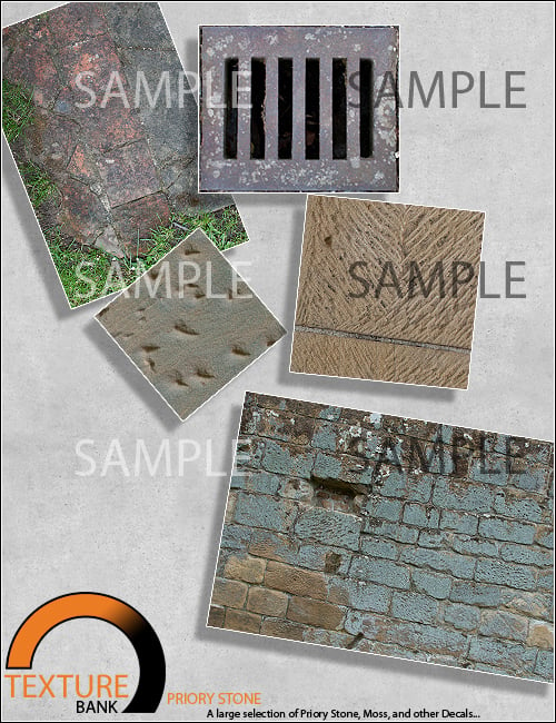 Texture Bank Vol 10 Priory Stone by: ForbiddenWhispersFWDesign, 3D Models by Daz 3D