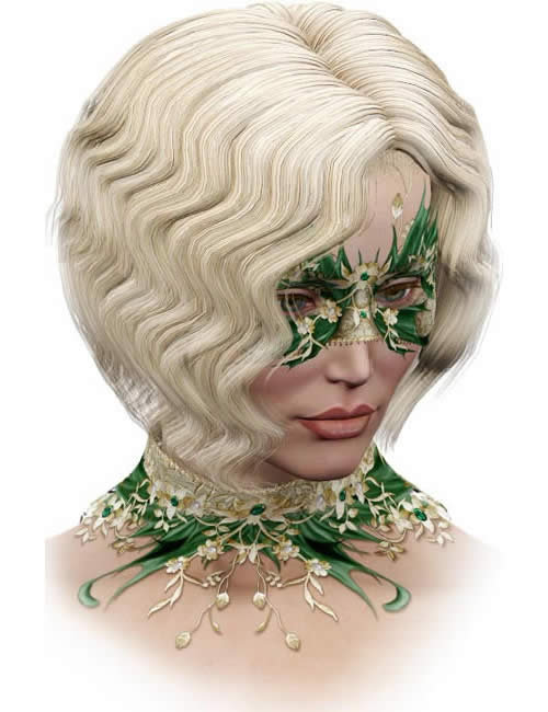 Masquerade Fantasy for the Fantasy Collar by: LaurieS, 3D Models by Daz 3D