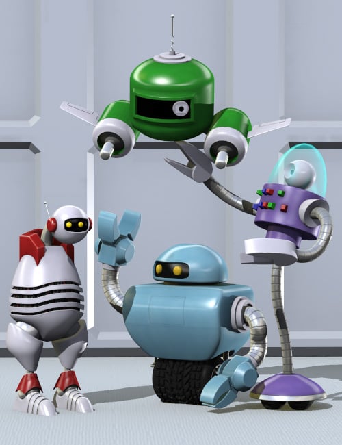 Robo Buds by: Valandar, 3D Models by Daz 3D