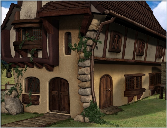 Fern Lea Cottage by: Magix 101, 3D Models by Daz 3D