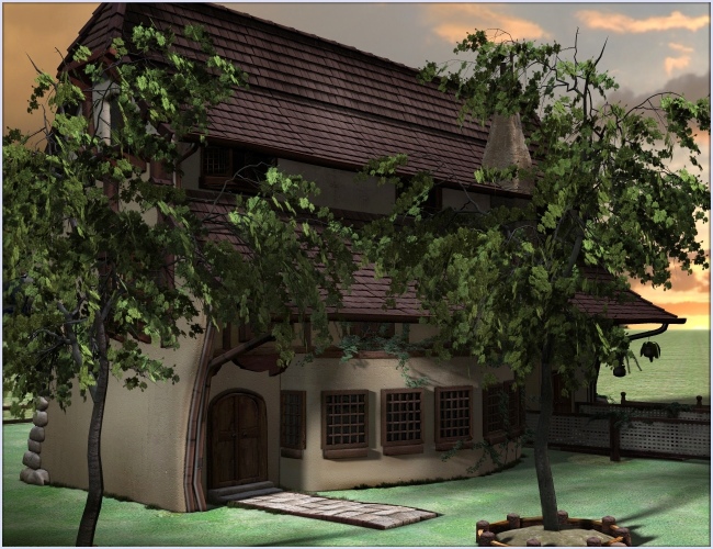 Fern Lea Cottage Fern Lea Cottage by: Magix 101, 3D Models by Daz 3D