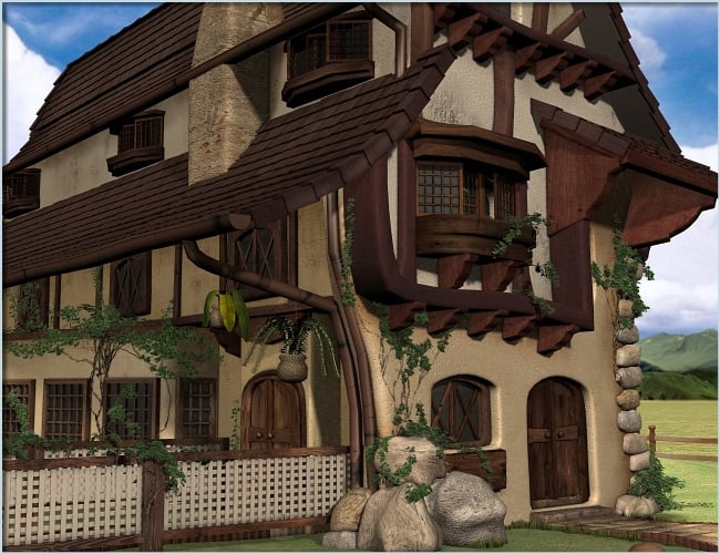 Fern Lea Cottage by: Magix 101, 3D Models by Daz 3D