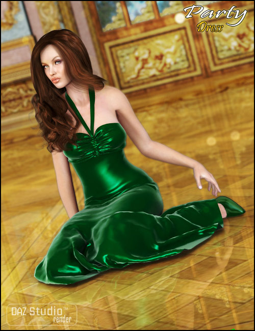 Party Dress by: Cute3D, 3D Models by Daz 3D