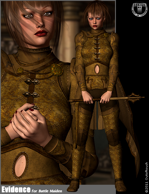Evidence for Battle Maiden by: outoftouch, 3D Models by Daz 3D