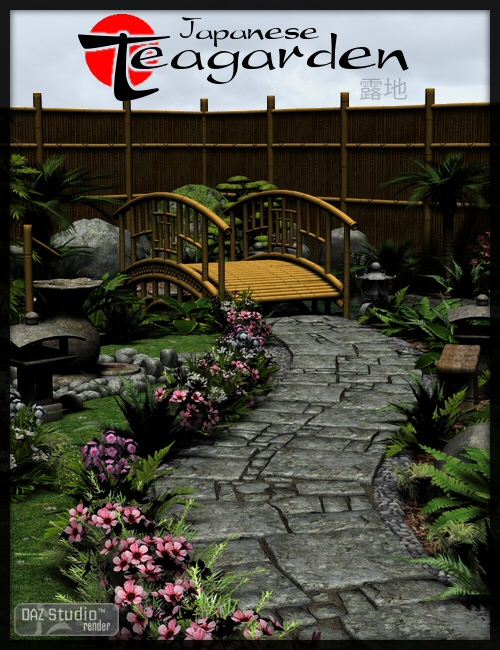Japanese Tea Garden by Merlin by: Merlin Studios, 3D Models by Daz 3D