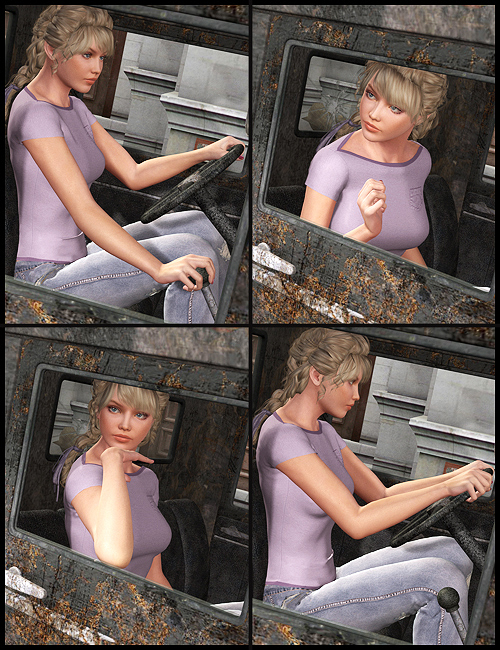 Pickup Truck 1930 Poses by: Digiport, 3D Models by Daz 3D