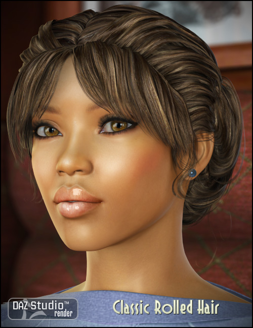 Classic Rolled Hair by: goldtassel, 3D Models by Daz 3D