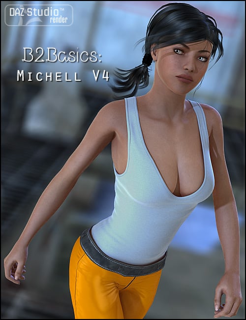 B2Basics - Michell V4 by: 4blueyes, 3D Models by Daz 3D