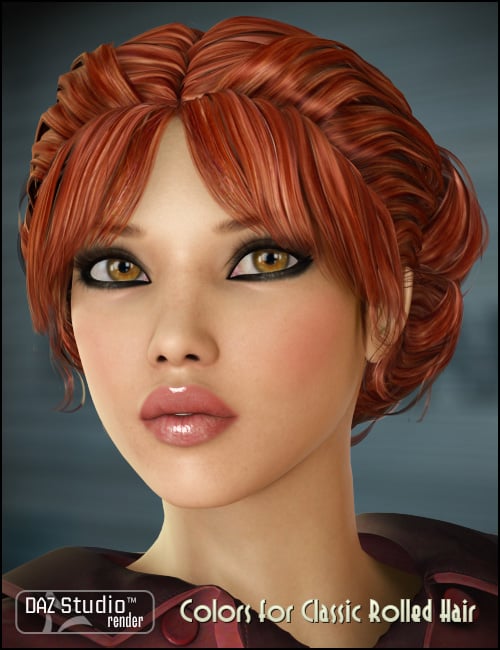 Colors for Classic Rolled Hair by: goldtassel, 3D Models by Daz 3D