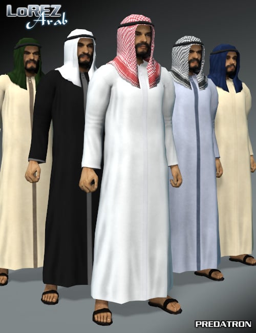 LoREZ Arab Male LoREZ Arab Male by: Predatron, 3D Models by Daz 3D