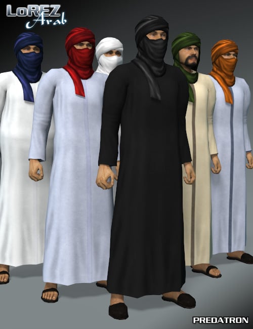 LoREZ Arab Male by: Predatron, 3D Models by Daz 3D
