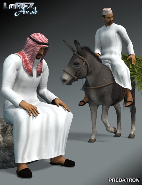 LoREZ Arab Male by: Predatron, 3D Models by Daz 3D